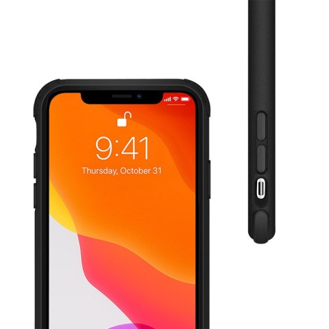 Crong Trace Clear Cover - Etui iPhone 11 Pro (czarny/czarny) Crong Trace Clear Cover - Etui iPhone 11 Pro (czarny/czarny)