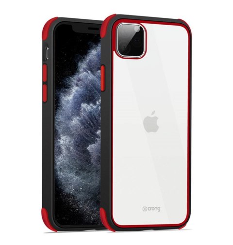 Crong Trace Clear Cover - Etui iPhone 11 Pro (czarny/czerwony) Crong Trace Clear Cover - Etui iPhone 11 Pro (czarny/czerwony)
