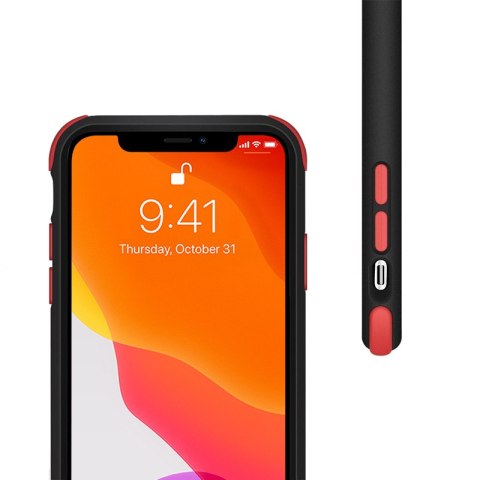 Crong Trace Clear Cover - Etui iPhone 11 Pro (czarny/czerwony) Crong Trace Clear Cover - Etui iPhone 11 Pro (czarny/czerwony)