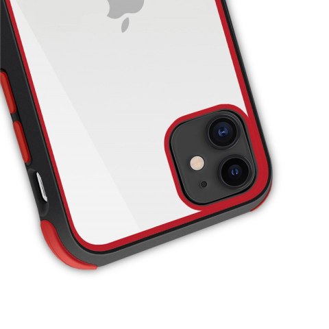 Crong Trace Clear Cover - Etui iPhone 11 Pro (czarny/czerwony) Crong Trace Clear Cover - Etui iPhone 11 Pro (czarny/czerwony)