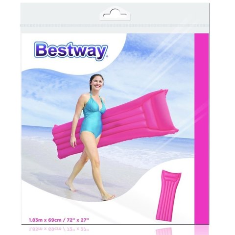 Bestway - Materac nadmuchiwany plażowy 183x69cm (Różowy) Bestway - Materac nadmuchiwany plażowy 183x69cm (Różowy)