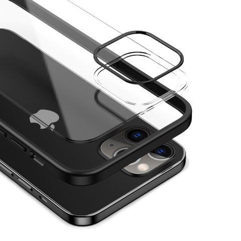 Crong Clear Cover - Etui iPhone 12 Pro Max (czarny) Crong Clear Cover - Etui iPhone 12 Pro Max (czarny)