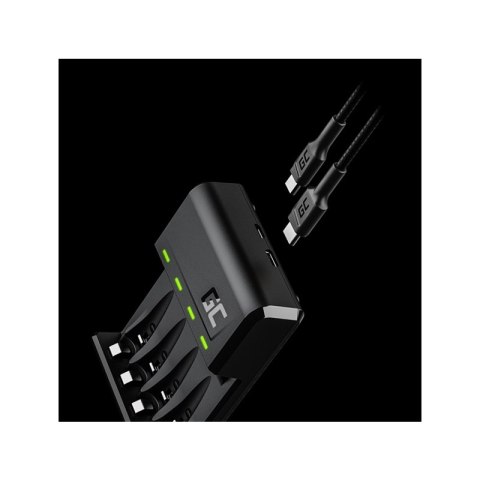 Green Cell VitalCharger - Ładowarka do akumulatorów + 4x Baterie Akumulatorki AA 2000mAh Ni-MH Green Cell VitalCharger - Ładowarka do akumulatorów + 4x Baterie Akumulatorki AA 2000mAh Ni-MH