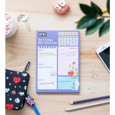 LINE FRIENDS BT21 - Planner dzienny A5 LINE FRIENDS BT21 - Planner dzienny A5