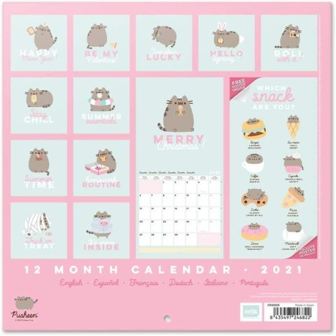 Pusheen - Kalendarz do planowania codziennego z kolekcji Foodie 2021 r Pusheen - Kalendarz do planowania codziennego z kolekcji Foodie 2021 r