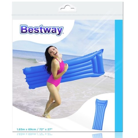 Bestway - Materac nadmuchiwany plażowy 183x69cm (Niebieski) Bestway - Materac nadmuchiwany plażowy 183x69cm (Niebieski)