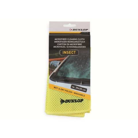 Dunlop - Ściereczka z mikrofiby do usuwania owadów z karoserii 35x35cm Dunlop - Ściereczka z mikrofiby do usuwania owadów z karoserii 35x35cm