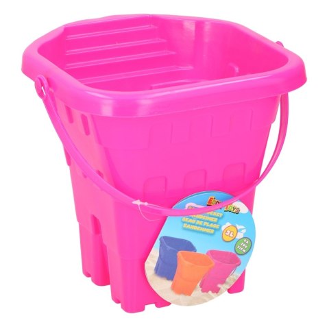 Eddy toys - Wiaderko do piasku Zamek 20cm (Różowy) Eddy toys - Wiaderko do piasku Zamek 20cm (Różowy)