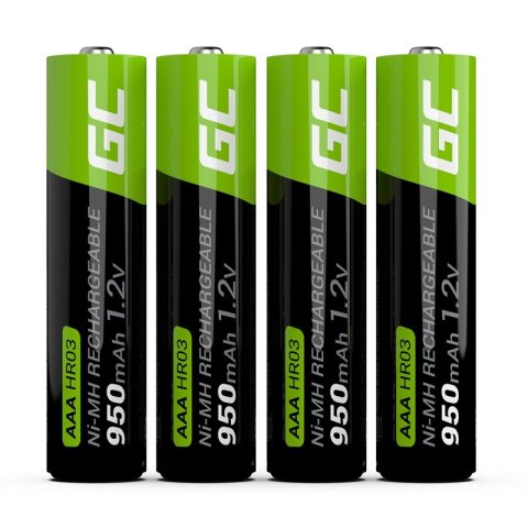 Green Cell - 4x Akumulator AAA HR03 950mAh Green Cell - 4x Akumulator AAA HR03 950mAh