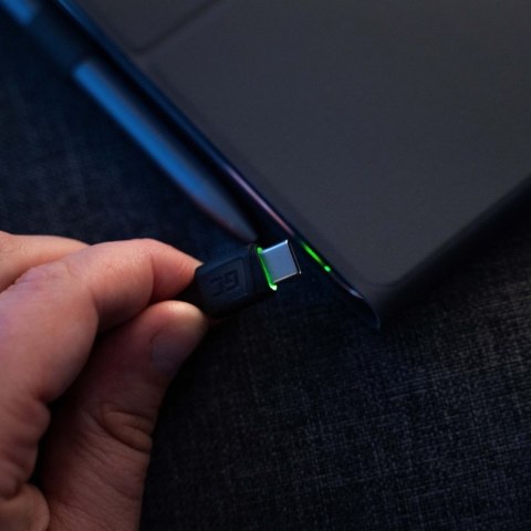 Green Cell Ray - Kabel Przewód USB - USB-C 120cm z zielonym podświetleniem LED i obsługą szybkiego ładowania Ultra Charge, QC 3. Green Cell Ray - Kabel Przewód USB - USB-C 120cm z zielonym podświetleniem LED i obsługą szybkiego ładowania Ultra Charge, QC 3.