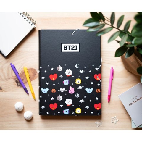 Line Friends BT21 - Folder / teczka z gumką Line Friends BT21 - Folder / teczka z gumką