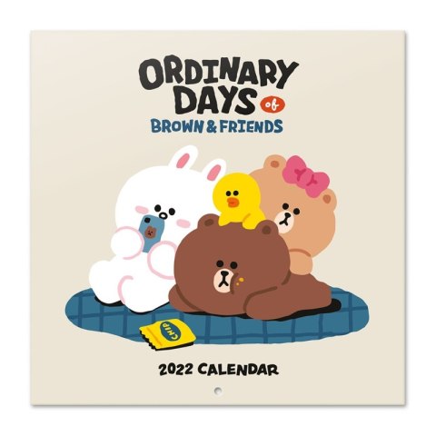 BT21 - Kalendarz ścienny 2022 rok 30 x 30 cm BT21 - Kalendarz ścienny 2022 rok 30 x 30 cm