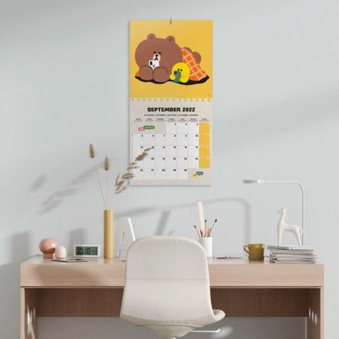 BT21 - Kalendarz ścienny 2022 rok 30 x 30 cm BT21 - Kalendarz ścienny 2022 rok 30 x 30 cm