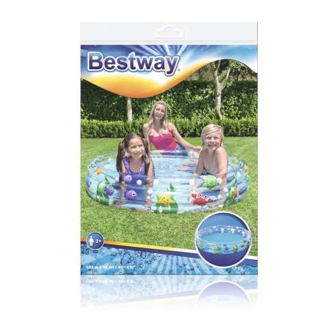 Bestway - Basen dmuchany 152 x 30cm (Przezroczysty) Bestway - Basen dmuchany 152 x 30cm (Przezroczysty)