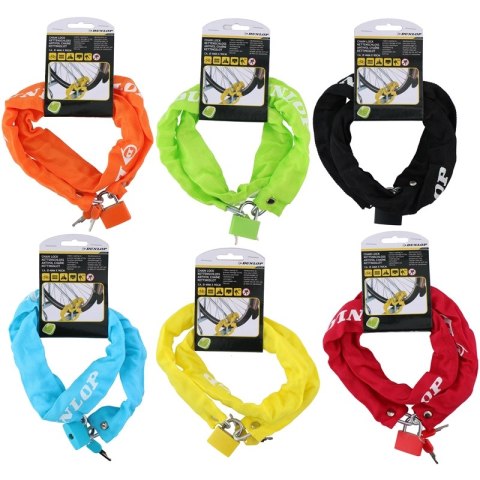 Dunlop - Antykradzieżowe zapięcie rowerowe 90 cm (Żółty) Dunlop - Antykradzieżowe zapięcie rowerowe 90 cm (Żółty)