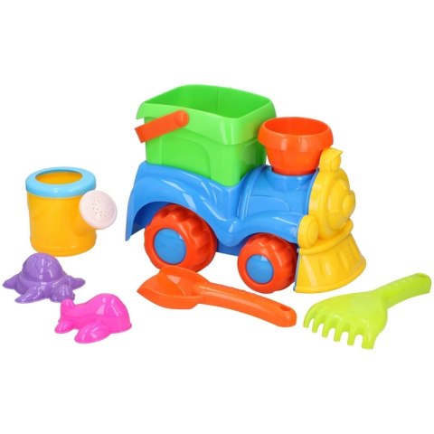 Eddy toys - Zestaw zabawek do piaskownicy 8 el. Pociąg Eddy toys - Zestaw zabawek do piaskownicy 8 el. Pociąg