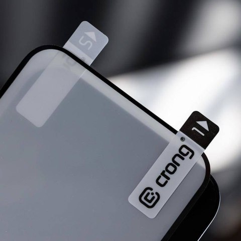 Crong 7D Nano Flexible Glass - Niepękające szkło hybrydowe 9H na cały ekran iPhone 14 / iPhone 13 / iPhone 13 Pro Crong 7D Nano Flexible Glass - Niepękające szkło hybrydowe 9H na cały ekran iPhone 14 / iPhone 13 / iPhone 13 Pro