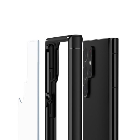 Crong Hybrid Clear Cover - Etui Samsung Galaxy S22 Ultra (czarny) Crong Hybrid Clear Cover - Etui Samsung Galaxy S22 Ultra (czarny)
