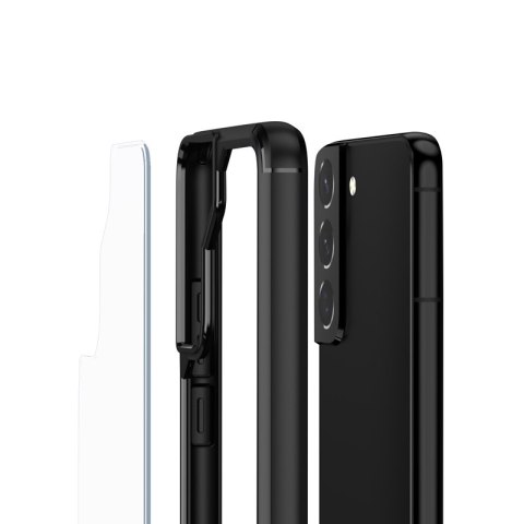 Crong Hybrid Clear Cover - Etui Samsung Galaxy S22 (czarny) Crong Hybrid Clear Cover - Etui Samsung Galaxy S22 (czarny)