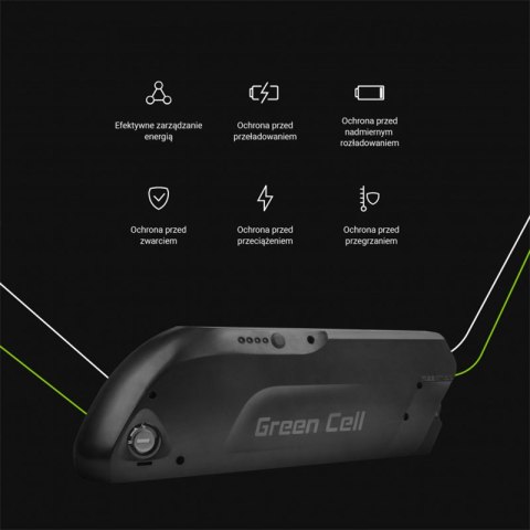 Green Cell - Bateria 15.6Ah (562Wh) do roweru elektrycznego E-Bike 36V Green Cell - Bateria 15.6Ah (562Wh) do roweru elektrycznego E-Bike 36V