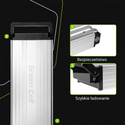Green Cell - Bateria 15Ah (540Wh) do roweru elektrycznego E-Bike 36V Green Cell - Bateria 15Ah (540Wh) do roweru elektrycznego E-Bike 36V