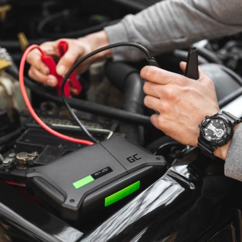 Green Cell - PowerBoost Car Jump Starter / Powerbank / Rozrusznik do samochodu z funkcją prostownika 16000mAh 2000A Green Cell - PowerBoost Car Jump Starter / Powerbank / Rozrusznik do samochodu z funkcją prostownika 16000mAh 2000A