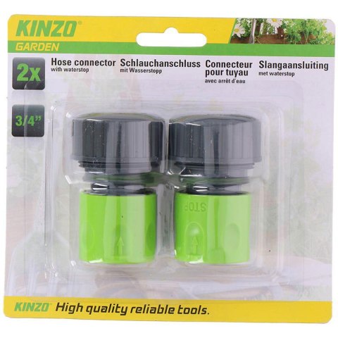 Kinzo - Złączka węża ogrodowego 3/4" 2 szt. Kinzo - Złączka węża ogrodowego 3/4" 2 szt.