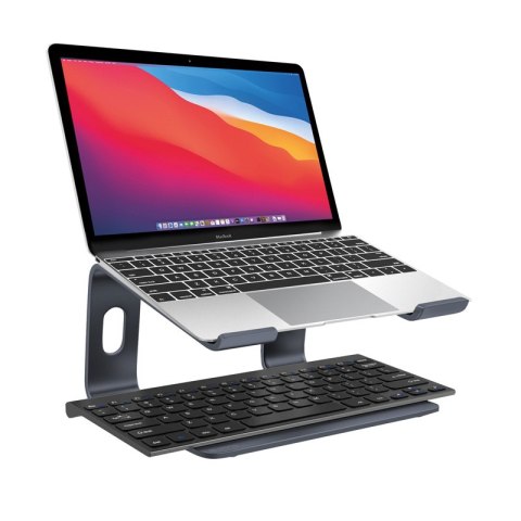 Crong AluBench - Aluminiowa podstawka do laptopa (grafitowy)