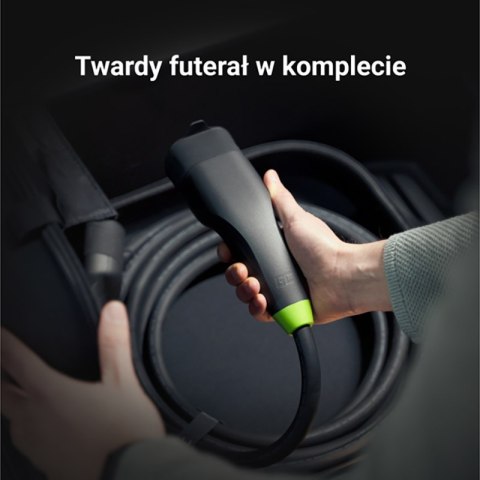 Green Cell - Kabel GC Snap Typ 2 do ładowania EV 22 kW 7 m do Tesla Model 3 / S / X / Y, Kia EV6, Hyundai IONIQ 5, BMW i3, Ford Green Cell - Kabel GC Snap Typ 2 do ładowania EV 22 kW 7 m do Tesla Model 3 / S / X / Y, Kia EV6, Hyundai IONIQ 5, BMW i3, Ford