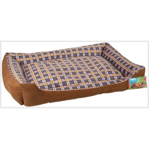 Miękkie legowisko kanapa dla psa 90 x 70 x 20 cm roz. XL (brązowy) Miękkie legowisko kanapa dla psa 90 x 70 x 20 cm roz. XL (brązowy)