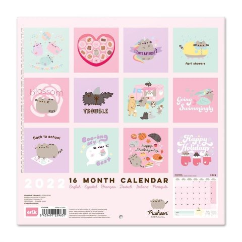 Pusheen - Kalendarz ścienny 2022 rok z kolekcji Foodie 30 x 30 cm Pusheen - Kalendarz ścienny 2022 rok z kolekcji Foodie 30 x 30 cm