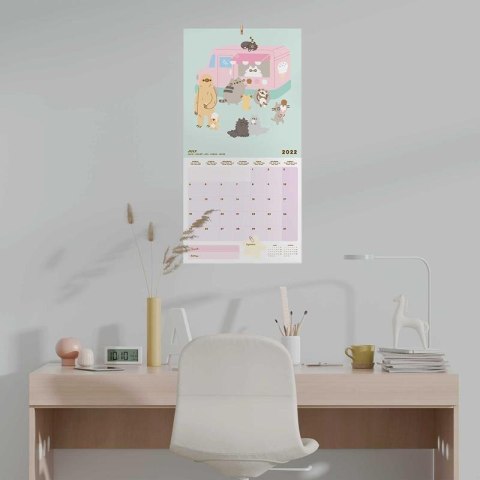 Pusheen - Kalendarz ścienny 2022 rok z kolekcji Foodie 30 x 30 cm Pusheen - Kalendarz ścienny 2022 rok z kolekcji Foodie 30 x 30 cm