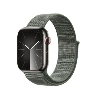 Crong Nylon - Pasek sportowy do Apple Watch 44/45/46/49 mm (Military Green)