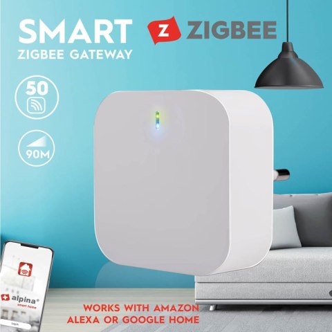 Alpina - Bramka hub Zigbee do połączenia urządzeń w tym standardzie Alpina - Bramka hub Zigbee do połączenia urządzeń w tym standardzie