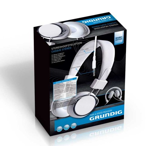 Grundig - Słuchawki nauszne neon (biały) Grundig - Słuchawki nauszne neon (biały)