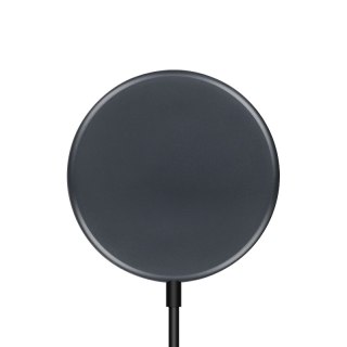 Crong MagSpot Wireless Charger - Aluminiowa ładowarka indukcyjna MagSafe 15W (Graphite)