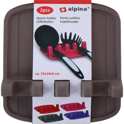 Alpina - Uchwyt na łyżki / przybory kuchenne 2 szt. (czarny) Alpina - Uchwyt na łyżki / przybory kuchenne 2 szt. (czarny)