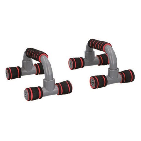 Dunlop - Uchwyty do pompek Push Up Bars 2 szt. (czerwony) Dunlop - Uchwyty do pompek Push Up Bars 2 szt. (czerwony)