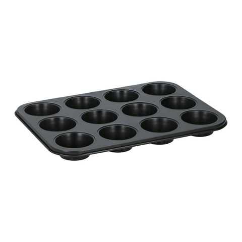 Alpina - Forma do muffinek / babeczek na 12 sztuk nieprzywierająca (czarny) Alpina - Forma do muffinek / babeczek na 12 sztuk nieprzywierająca (czarny)