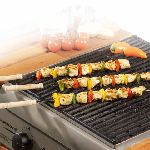 BBQ - szpikulce do szaszłyków z drewnianą rączką długie 38 cm (4szt.) BBQ - szpikulce do szaszłyków z drewnianą rączką długie 38 cm (4szt.)