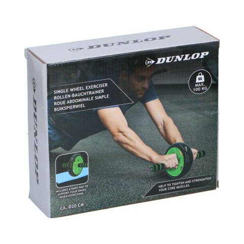 Dunlop - Jednokołowy wałek do treningu mięśni brzucha (zielony) Dunlop - Jednokołowy wałek do treningu mięśni brzucha (zielony)