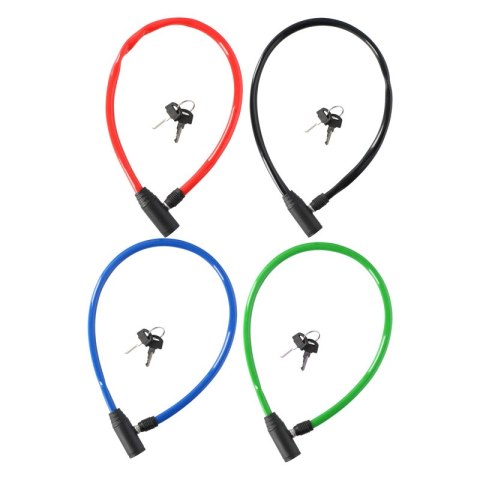 Dunlop - Linka , zapięcie antykradzieżowe do roweru (czerwony) Dunlop - Linka , zapięcie antykradzieżowe do roweru (czerwony)