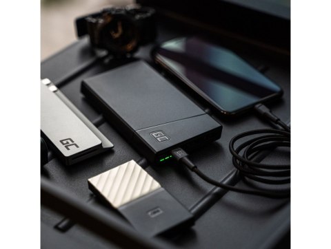 Green Cell PowerPlay10S - Power bank 10000 mAh z szybkim ładowaniem 2x USB Ultra Charge oraz 2x USB-C PD 18W Green Cell PowerPlay10S - Power bank 10000 mAh z szybkim ładowaniem 2x USB Ultra Charge oraz 2x USB-C PD 18W