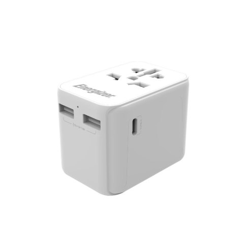 Energizer Ultimate - Ładowarka / Adapter podróżny EU / US / AU / UK + 2x USB-A & USB-C certyfikat MFi (Biały) Energizer Ultimate - Ładowarka / Adapter podróżny EU / US / AU / UK + 2x USB-A & USB-C certyfikat MFi (Biały)