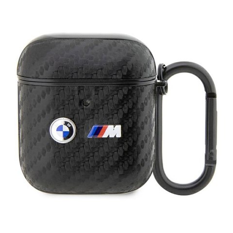 BMW Carbon Double Metal Logo - Etui AirPods 1/2 gen (Czarny) BMW Carbon Double Metal Logo - Etui AirPods 1/2 gen (Czarny)
