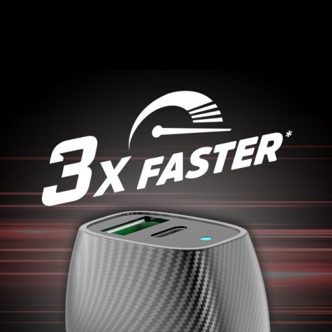 Energizer Ultimate - Ładowarka samochodowa USB-C & USB-A 38W PD + QC3.0 (Czarny) Energizer Ultimate - Ładowarka samochodowa USB-C & USB-A 38W PD + QC3.0 (Czarny)