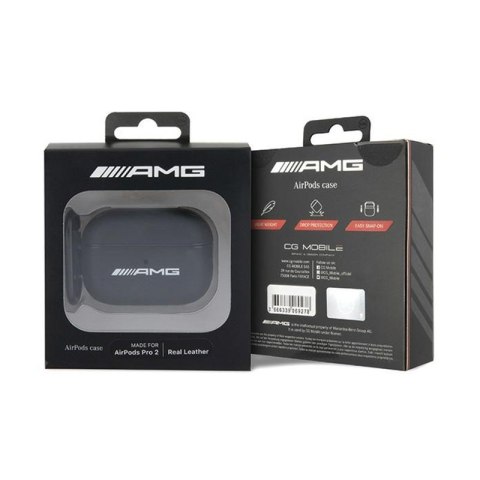 AMG Leather Big Logo - Etui AirPods Pro 2 (czarny) AMG Leather Big Logo - Etui AirPods Pro 2 (czarny)